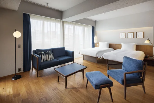 غرفة كلوب بسريرين منفصلين بشرفة في طابق مرتفع، Southwest Grand Hotel 1/1