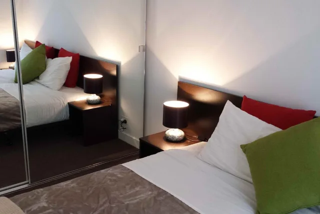 شقة اقتصادية بسرير كينج بغرفة نوم واحدة، Aura On Flinders Serviced Apartment 5/6