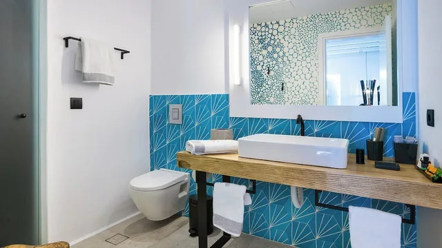 غرفة ديلوكس بسرير مزدوج بإطلالة على المسبح بشرفة، LYO Boutique Hotel 9/9