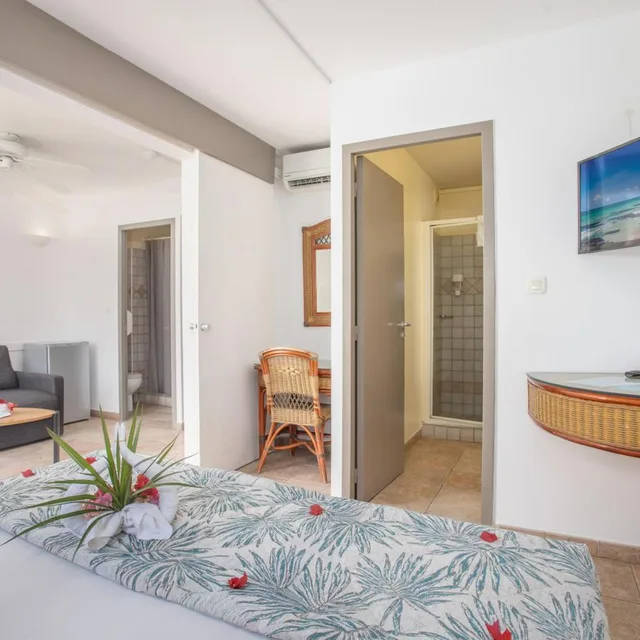 غرفة سوبيريور بإطلالة على البحر، Karibea Resort Sainte Luce Residence Caribia 6/8