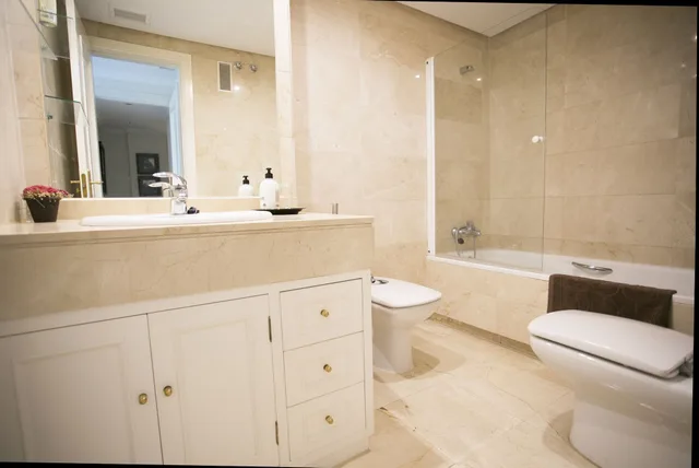 شقة بسرير مزدوج وسريرين منفصلين بغرفتي نوم، Apartamento Dama de Luna Marbella 6/8