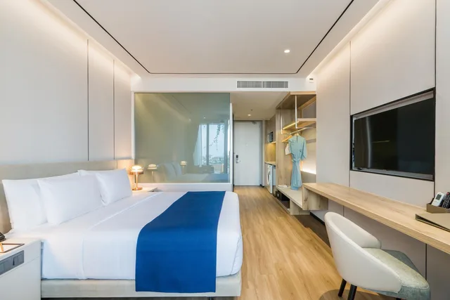 غرفة ديلوكس بسرير مزدوج بإطلالة على البحر، Arbour Hotel and Residence Pattaya (SHA Plus+) 2/7