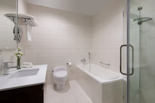 شقة ديلوكس بسرير كوين بغرفة نوم واحدة، Marriott Executive Apartments City Center Doha 5/8