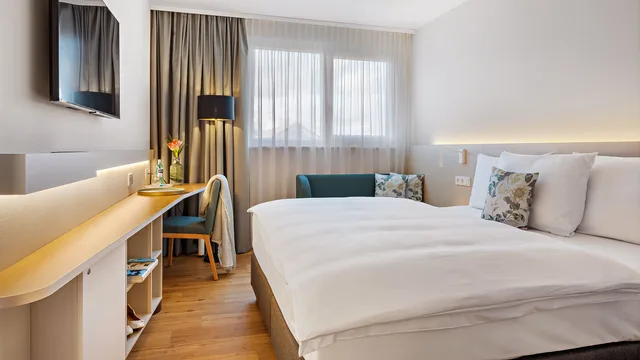 غرفة قياسية بسرير مزدوج، Hey Lou Hotel Karlsruhe Messe 1/3