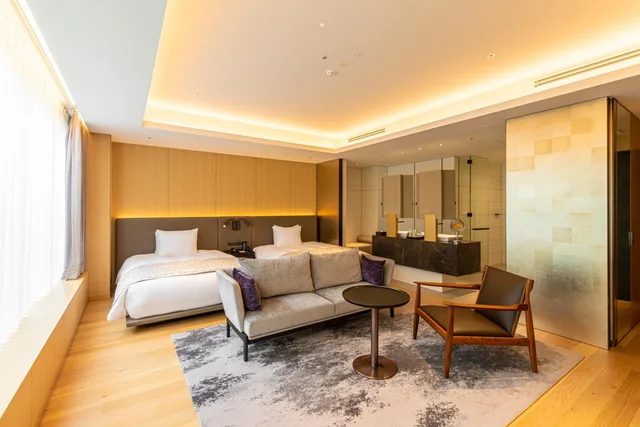 غرفة بريميوم بسريرين منفصلين مع دخول الصالة، The Hotel Seiryu Kyoto Kiyomizu 4/8