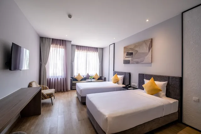 غرفة بريميوم ديلوكس بسريرين منفصلين بإطلالة على الحديقة، Seava Ho Tram Beach Resort (ex Saigon Ho Coc Beach Seaside Resort and Hotel) 2/5