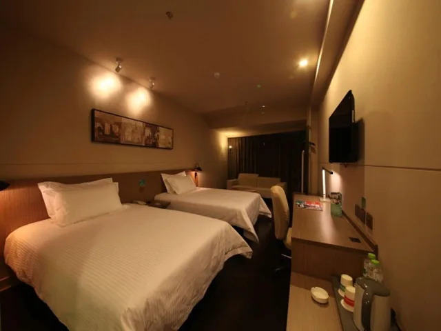 غرفة ديلوكس بسريرين منفصلين بإطلالة، Jinjiang Inn(Beijing Wukesong 1/1