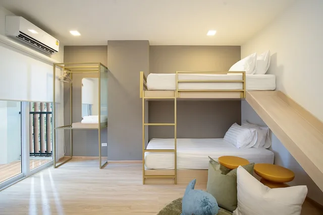 جناح عائلي بسرير كينج وسرير بطابقين بشرفة بغرفتي نوم، Diya Hotel Bangkok 5/7