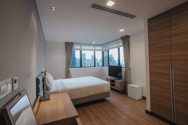 شقة بريميوم بسريرين كوين بـ3 غرف نوم، Novotel Living Singapore Orchard 5/7