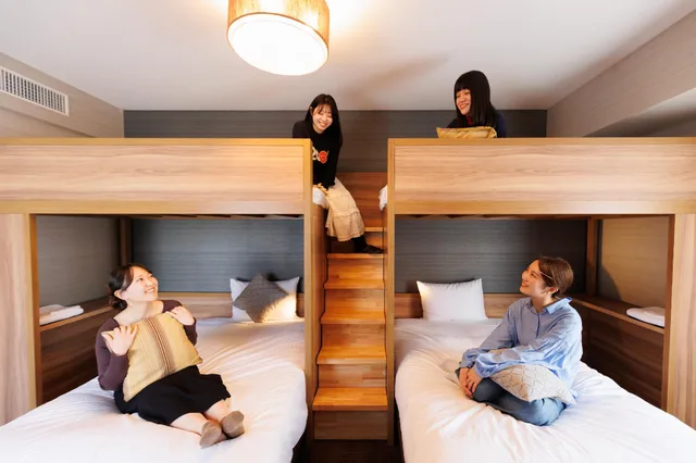 غرفة بأربعة أسرّة وأسرّة بطابقين، Hotel Resol Trinity Hakata 2/2