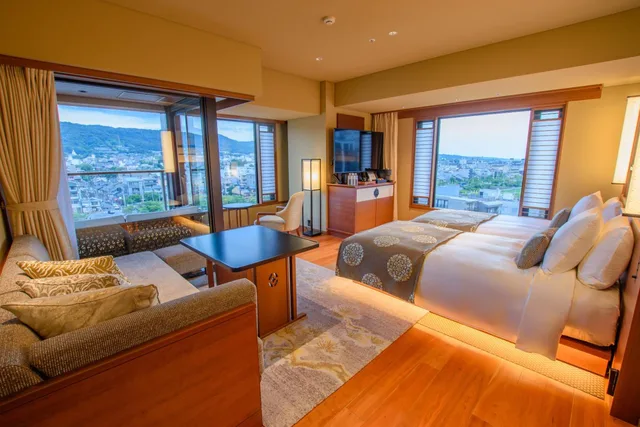Miyabi, Twin Beds، Soraniwa Terrace Kyoto Bettei 1/1