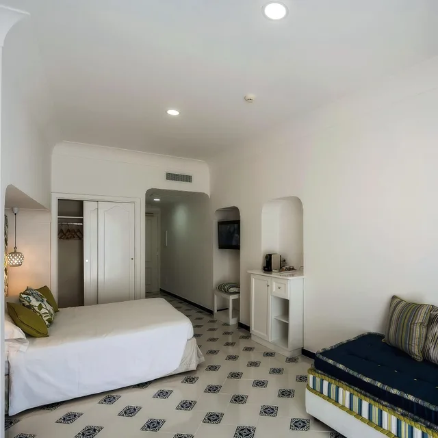 غرفة ديلوكس بسرير مزدوج بإطلالة على البحر، Montemare Hotel 5/10