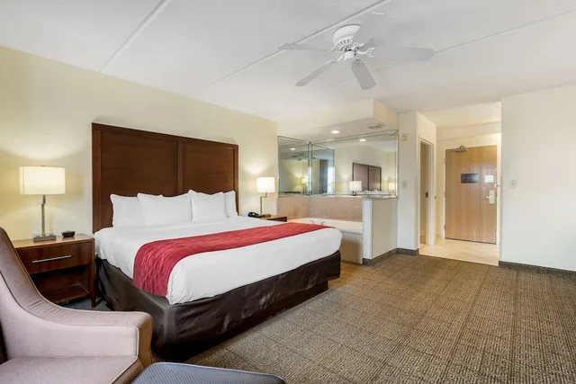 غرفة بسرير كينج مع أريكة بحوض جاكوزي، Comfort Inn Kissimmee Lake Buena Vista South 1/10