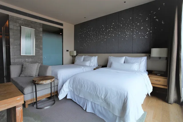 غرفة ديلوكس بسريرين منفصلين، The Westin Chongqing Liberation Square 1/8