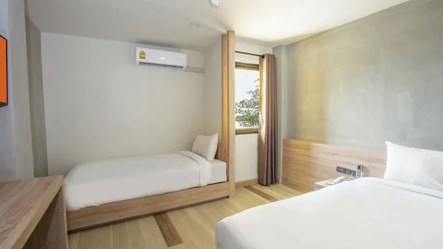 غرفة ديلوكس بسريرين منفصلين، B2 Buriram Boutique & Budget Hotel 3/4