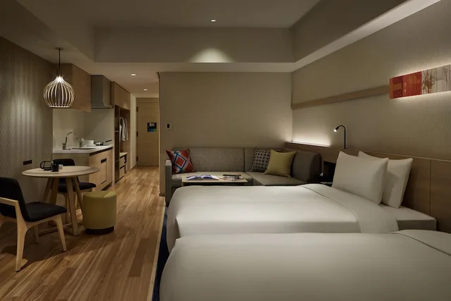 استوديو بسريرين منفصلين مع أريكة بمطبخ، Hyatt House Kanazawa 2/9