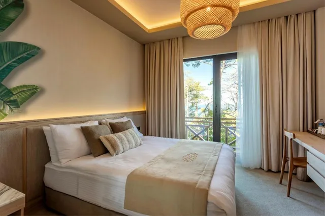 غرفة ديلوكس بسرير مزدوج بشرفة، Hancioglu Camburnu Orman Evleri & Hotel 1/4