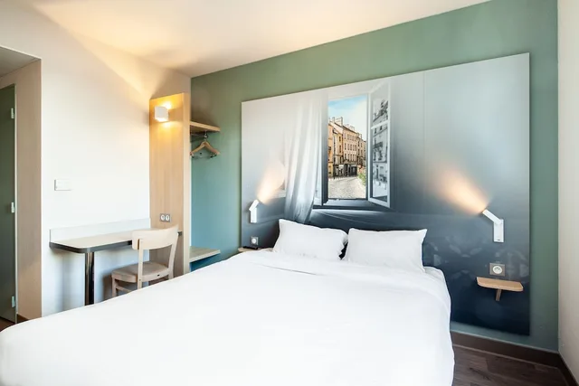 غرفة بسرير مزدوج لذوي الإعاقة، B&B Hotel Meaux 2/3