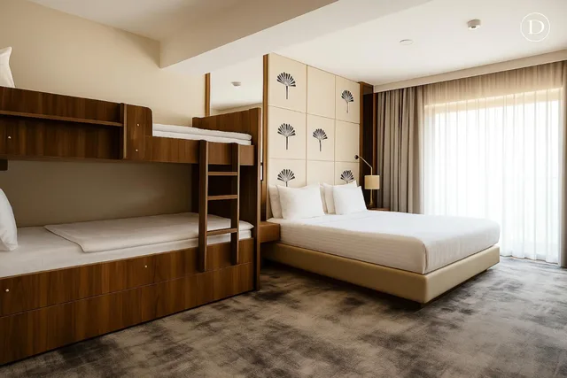 غرفة عائلية بسرير مزدوج وسرير فردي مع أريكة، TRYP BY WYNDHAM ISTANBUL TOPKAPI 5/6