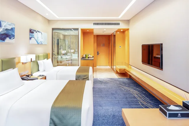 غرفة قياسية بسريرين مزدوجين بإطلالة على النهر، Holiday Inn Neijiang Riverside 6/6