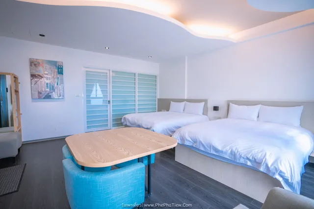 غرفة عائلية رباعية بسريرين مزدوجين، Rose Villa 2/4