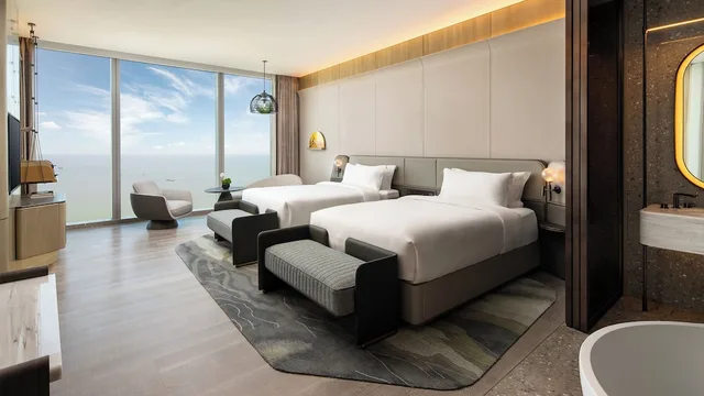 غرفة كلاسيكية بسريرين مزدوجين بإطلالة على البحيرة، Intercontinental Huzhou Taihu South By Ihg 4/4