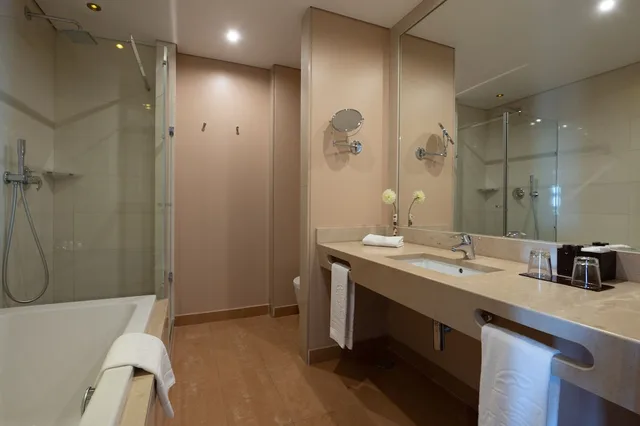 غرفة بشرفة مفردة بسريرين منفصلين، Vila Gale Collection Palacio dos Arcos 8/8