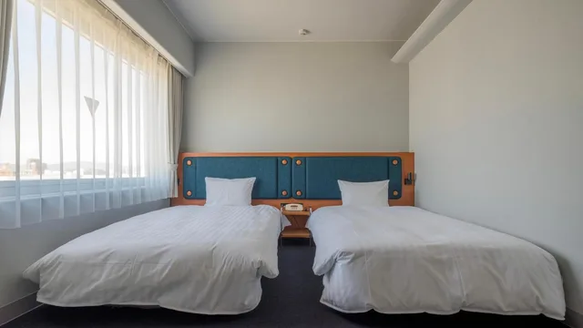 غرفة بسريرين منفصلين، Hotel Global View Tsuchiura 3/7