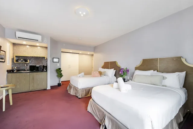 غرفة ديلوكس بسريرين مزدوجين بمطبخ صغير، The L Hotel 2/5