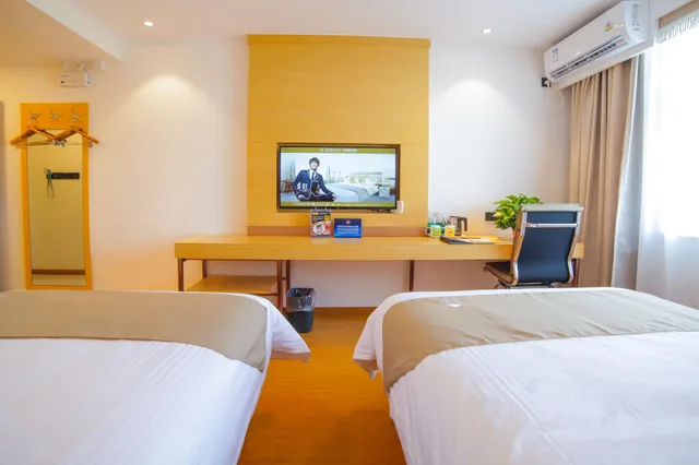 غرفة ديلوكس بسريرين منفصلين، GreenTree Inn Beijing Shunyi District Fuqian West Street Shimen Subway Station Express Hotel 2/2