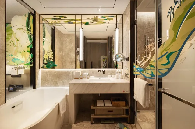 Hollywood, Guest Room, Family, King Bed، Hangzhou Marriott Hotel Lin An 5/5
