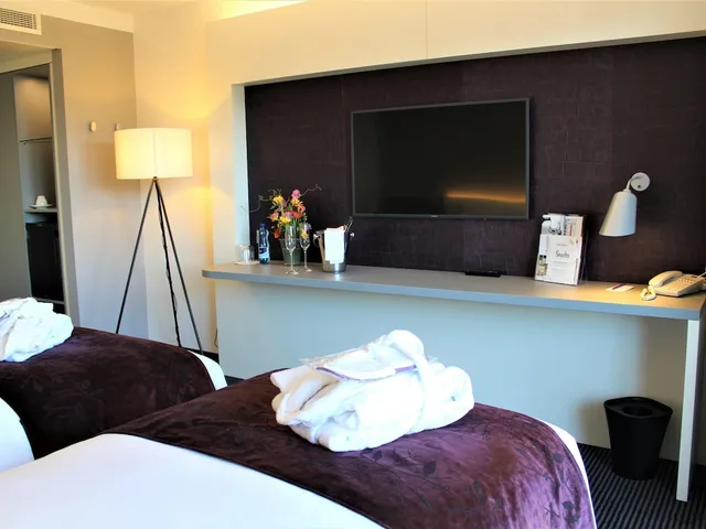 غرفة كلاسيكية بسريرين منفصلين بحوض استحمام، Mercure Plaza Biel 2/4