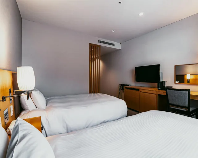 Semi Room, Moderate, 2 Semi Double Beds, Smoking، Oarks Canal Park Hotel Toyama 1/1