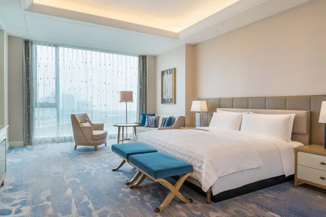 جناح كلوب بسرير مزدوج بغرفة نوم واحدة، Le Meridien Suzhou Suzhou Bay 2/4