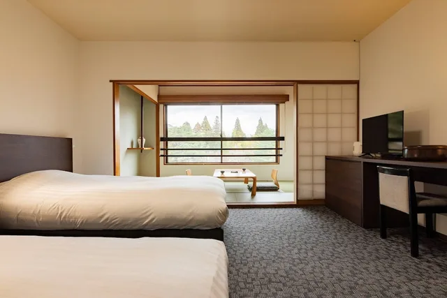 Japanese Western, Twin Beds, 3 Futon Beds, No Bathroom, High Floor، ARDEN HOTEL ASO 2/3