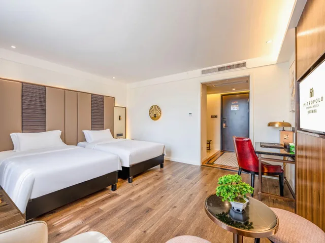 غرفة ديلوكس بسريرين منفصلين، Metropolo Jinjiang Hotel (Haikou East High-speed Railway Station, Normal University) 2/2