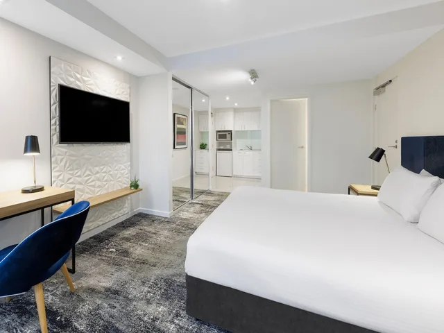 استوديو بسرير كينج، Brady Apartment Hotel Flinders Street 2/3