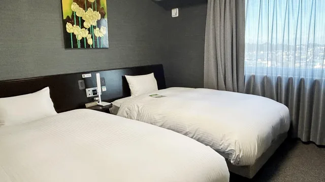 غرفة كومفورت بسريرين منفصلين في طابق مرتفع للمدخنين، Hotel Route-Inn Iwata Inter 1/1