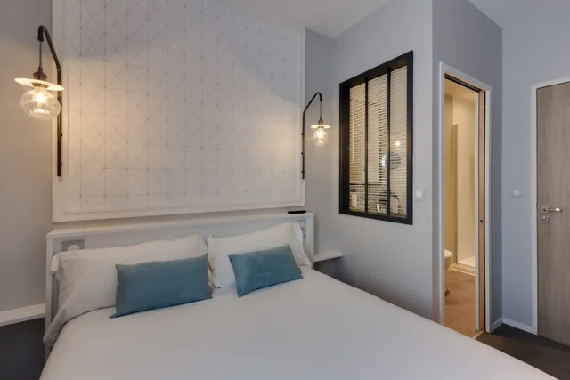 غرفة كلاسيكية بسرير مزدوج، Hotel Les 2 Villas 2/10