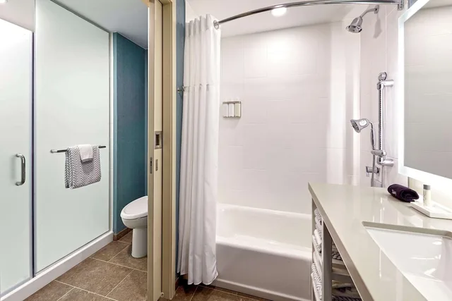 غرفة بسريرين كوين بإطلالة على المدينة، Anaheim Suites Hotel 3/3