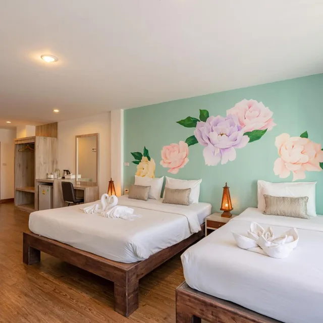 غرفة ديلوكس ثلاثية، B House Chiangmai Hotel 3/10