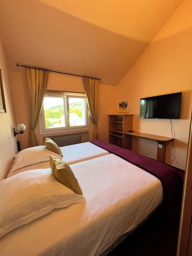 غرفة كومفورت بسريرين منفصلين، LOGIS HOTEL DES ROCHES 2/10