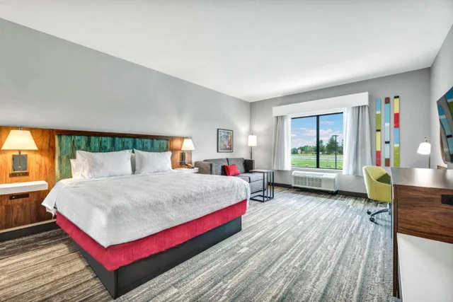 غرفة بسرير كينج لذوي الإعاقة، Hampton Inn Zion Crossroads Gordonsville, VA 1/1