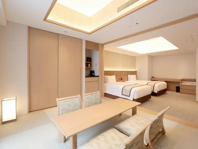 غرفة بسريرين منفصلين وفرشتي فوتون بأرضية تاتامي، Tokyo East Side Hotel KAIE 1/1
