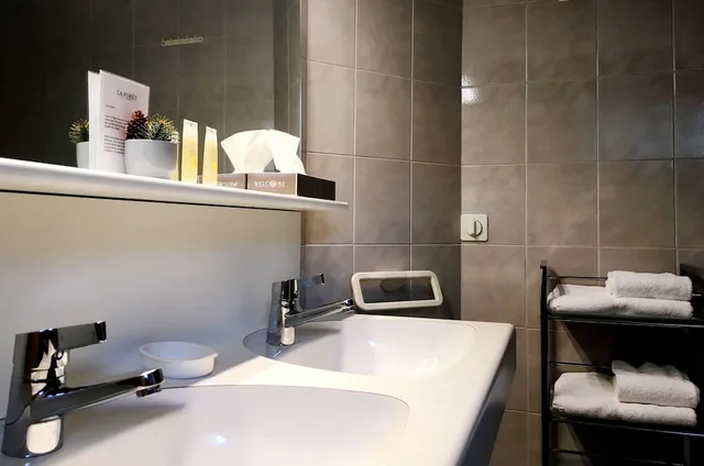 غرفة ديلوكس بسرير مزدوج أو سريرين منفصلين بإطلالة على الجبل بشرفة، De La Foret Hotel 4/4