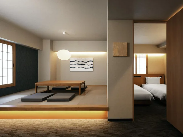 جناح ياباني سوبيريور بأربعة أسرّة بإطلالة على المدينة بغرفتي نوم، MIMARU Tokyo Station East 1/1
