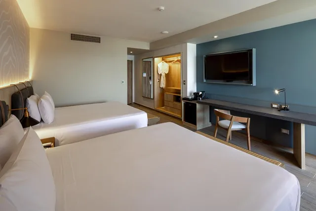 جناح ديلوكس بسريرين منفصلين بإطلالة على الحديقة، Aranwa Paracas Resort & Spa 2/3