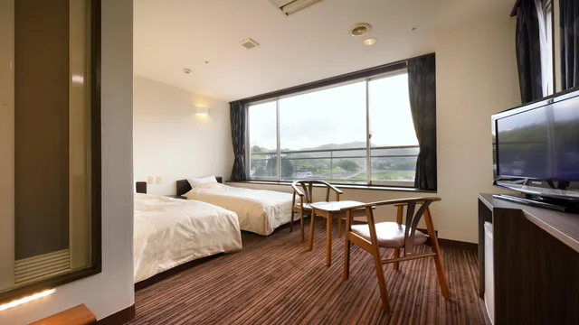 غرفة بسريرين منفصلين في الملحق، AKIU GRAND HOTEL 1/1
