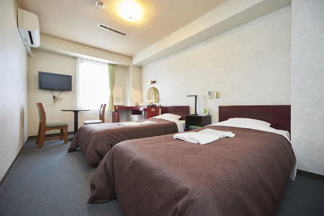 غرفة قياسية بسريرين منفصلين لغير المدخنين، Hotel Select Inn Yonezawa 1/4