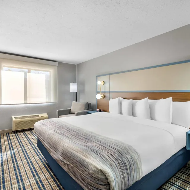 Room, King Bed, Bathtub, Accessible, AmericInn by Wyndham Delafield 1/10